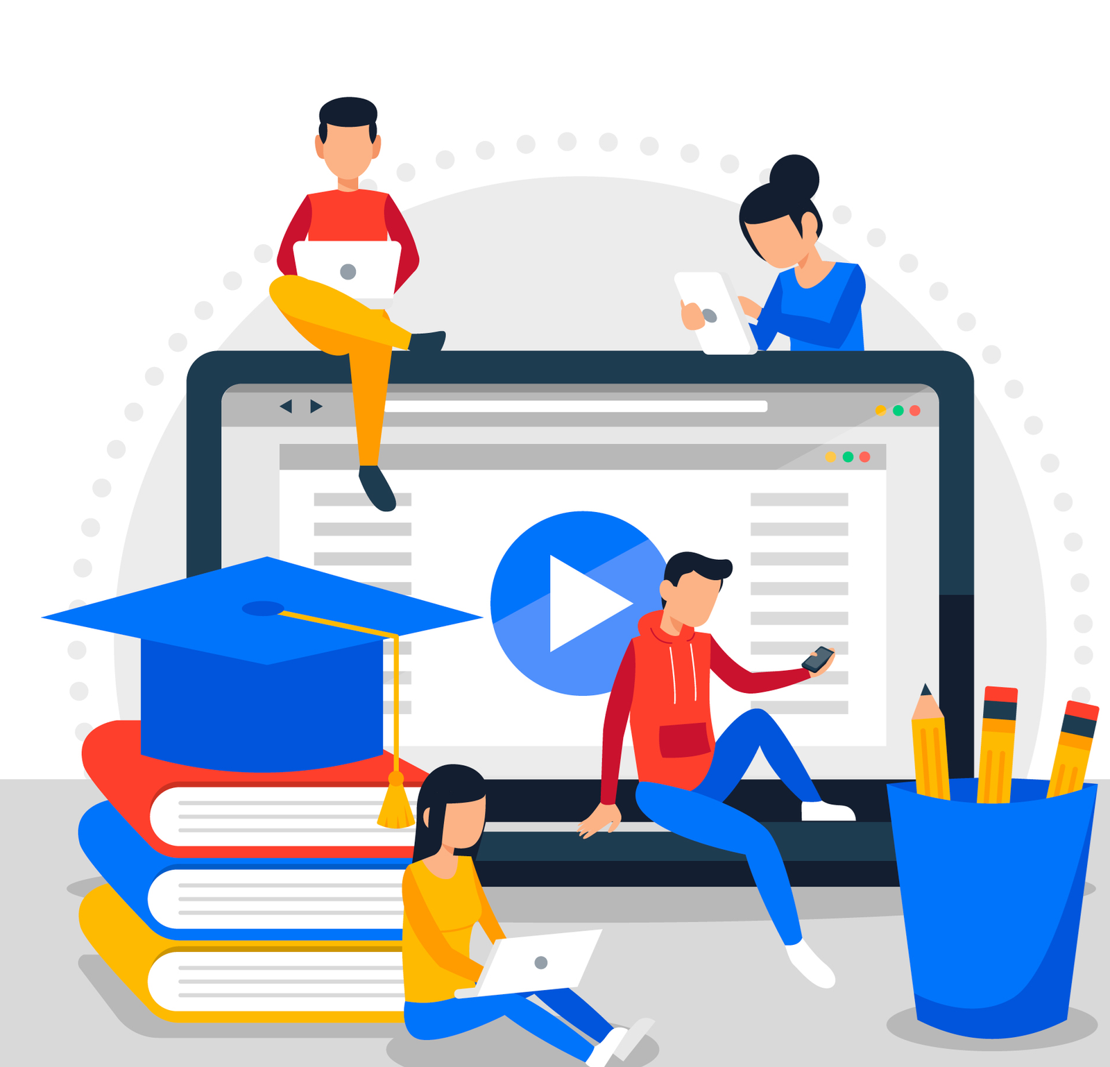 Illustration d'apprentissage en ligne